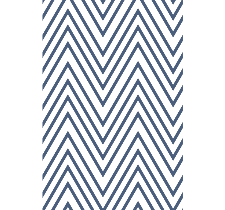 Master bedroom wallpaper zigzag lines design - TenStickers