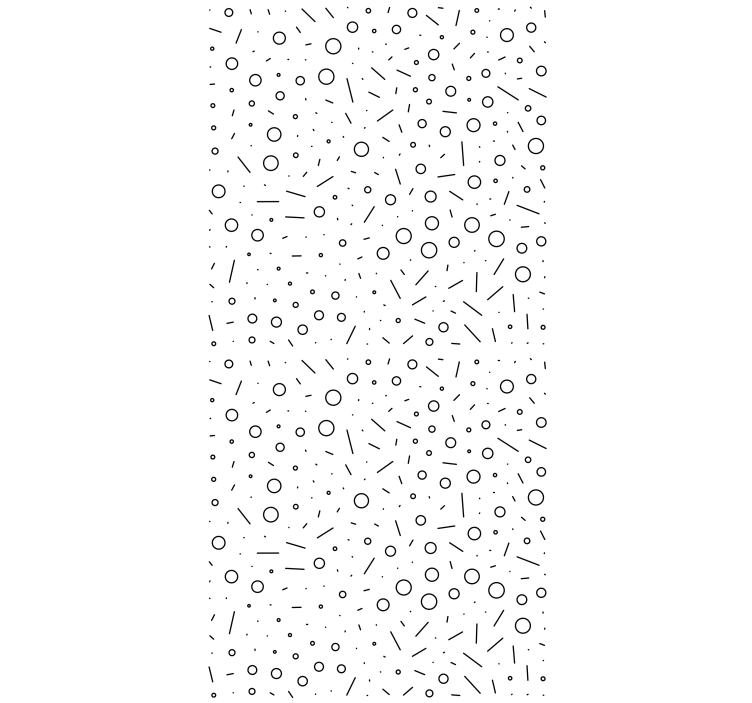Master bedroom wallpaper with black and white shapes - TenStickers