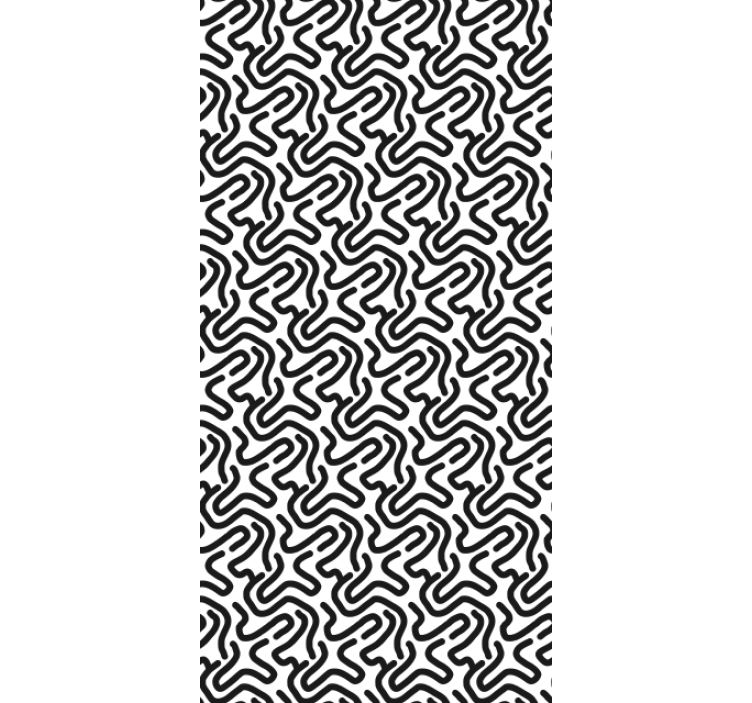 Master bedroom wallpaper maze design - TenStickers
