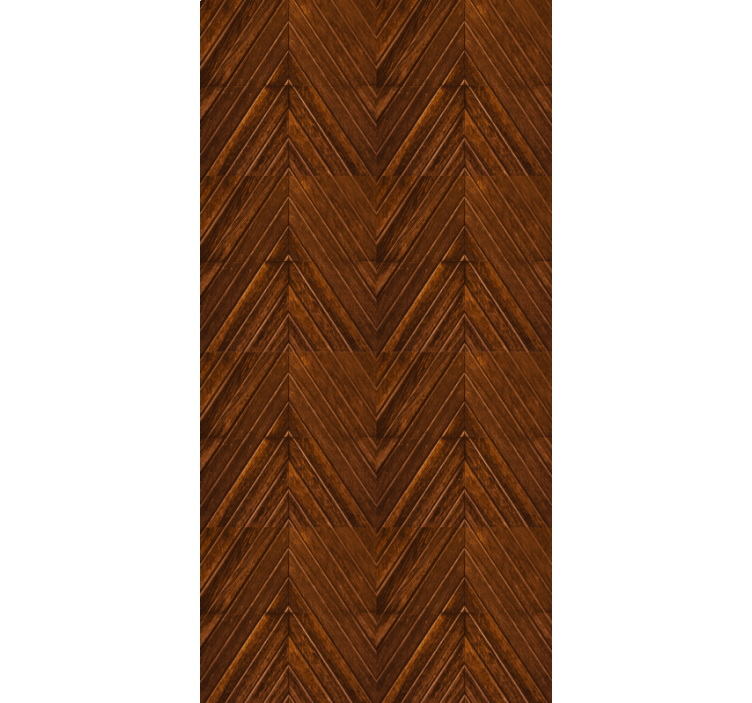 Master bedroom wallpaper in cosmopolitan wood zigzag - TenStickers