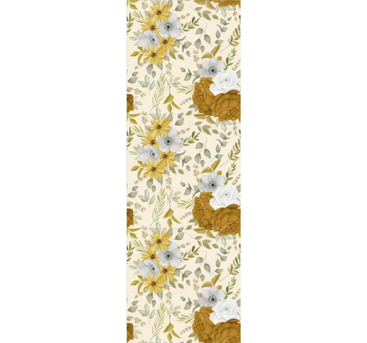 Garden grandmillenial style wall paper in bedroom - TenStickers
