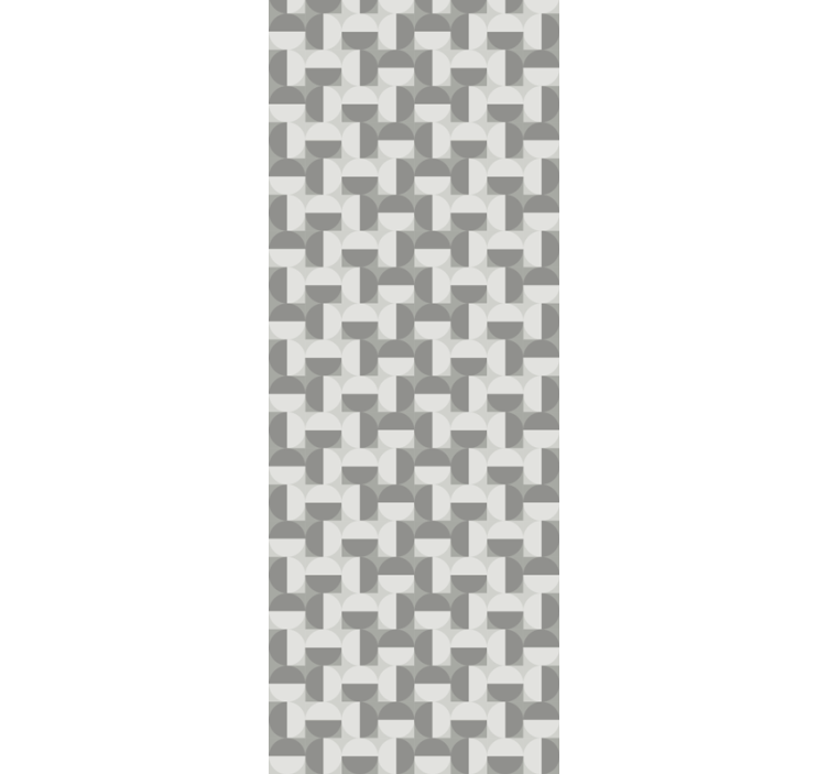 Wall paper in bedroom nordic style gray circle design - TenStickers