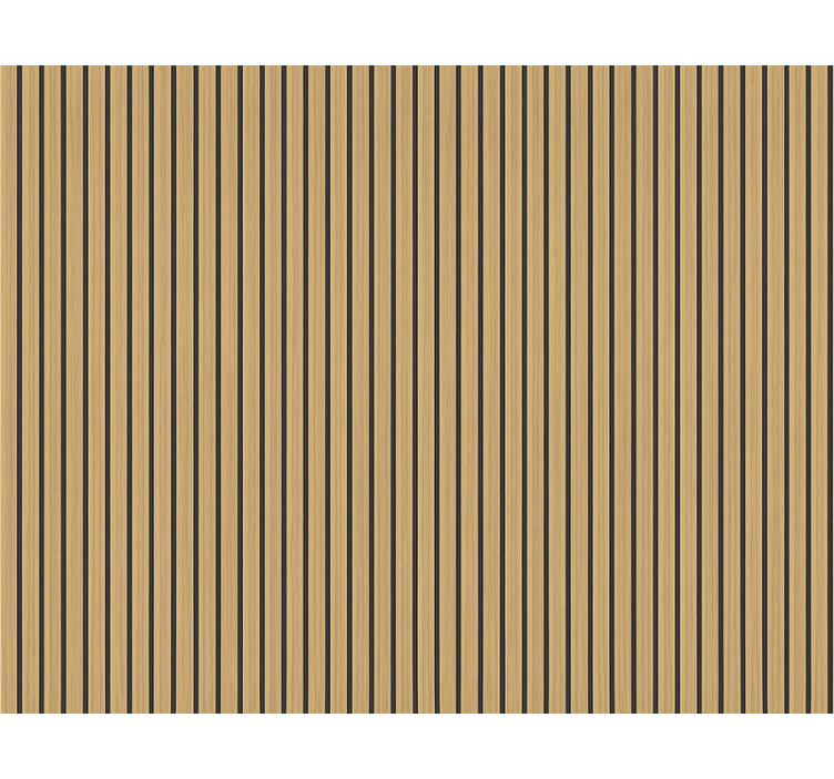 Wall paper in bedroom modern oak stripes - TenStickers