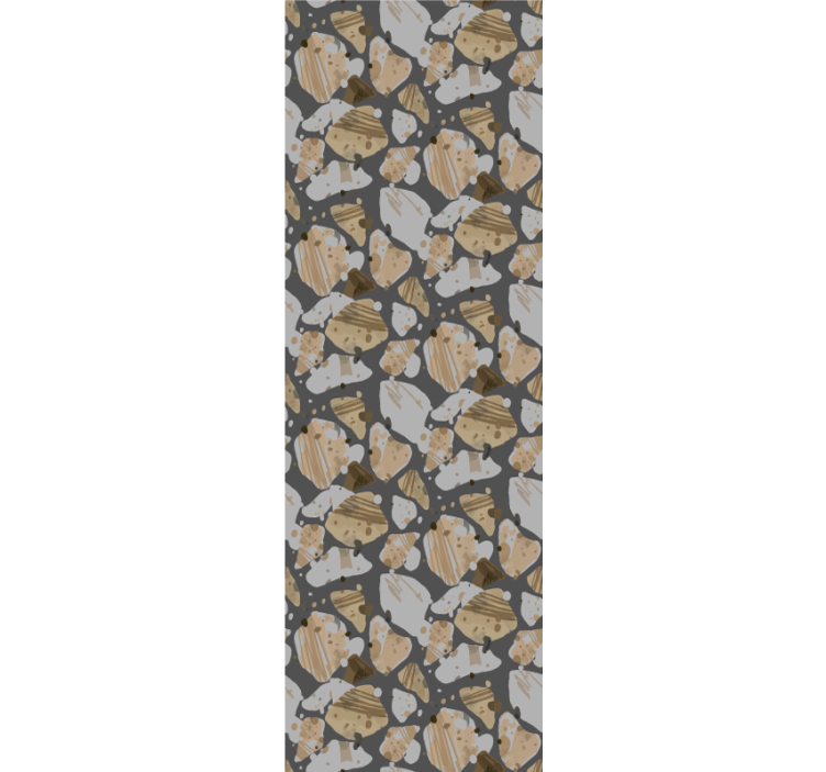 Cement terrazzo pattern wall paper in bedroom - TenStickers