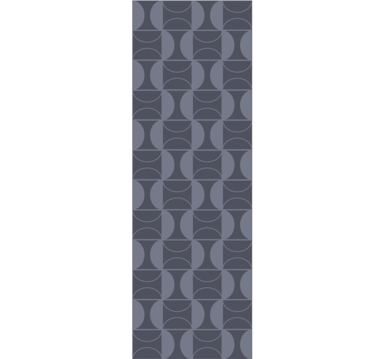 Blue design with japandi style wall paper in bedroom - TenStickers
