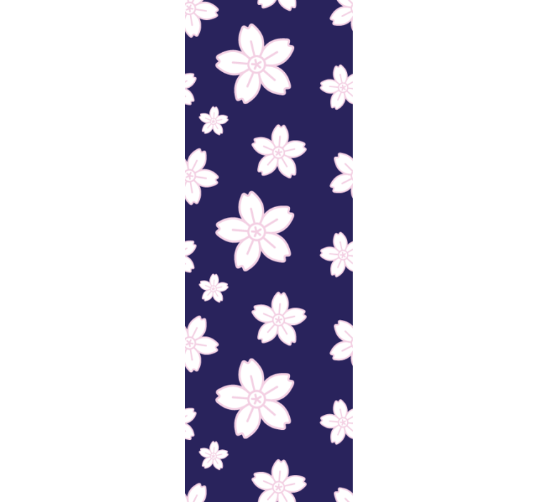 Vintage plum blossom pattern wall paper in bedroom - TenStickers