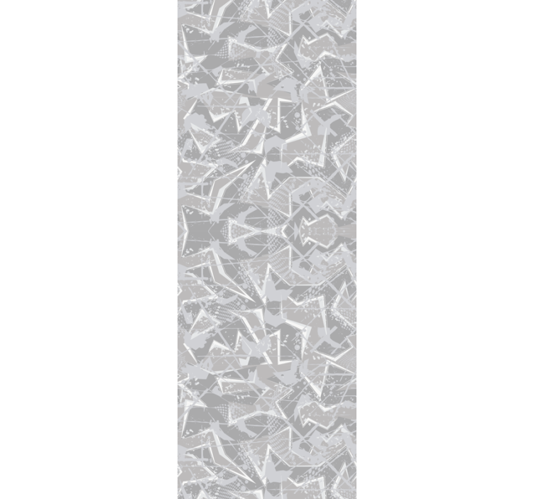 Wall paper in bedroom gray 80s fine graphics - TenStickers