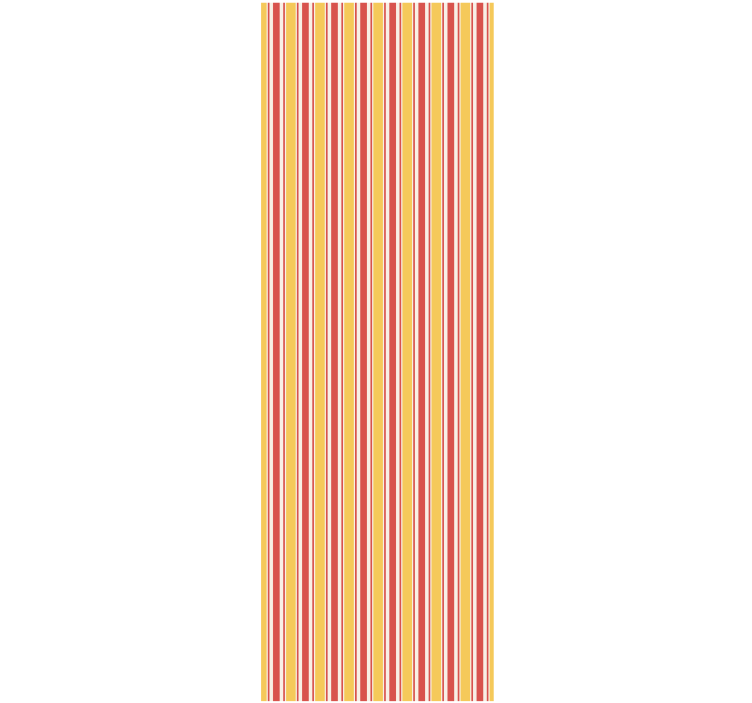 Wall paper in bedroom horizontal striped warm tones - TenStickers