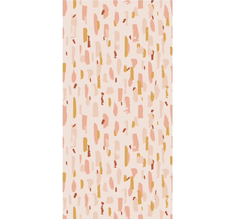 Brushed paint in petals shape wall paper in bedroom - TenStickers