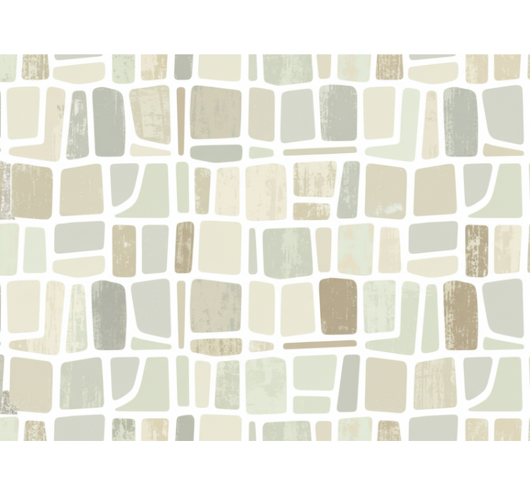 Rustic wallpaper geometric shapes in light tones - TenStickers