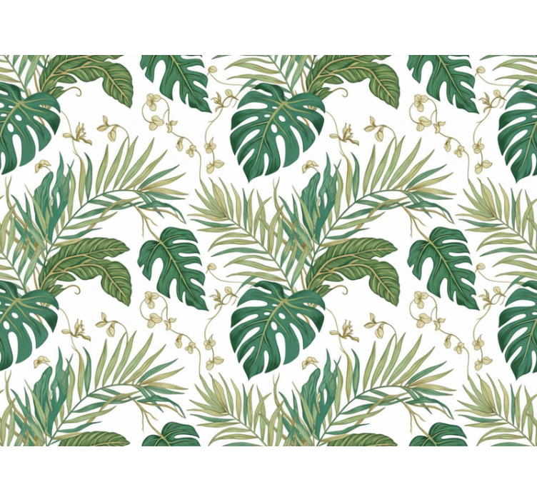 Leaves wallpaper luxury jungle leaves - TenStickers