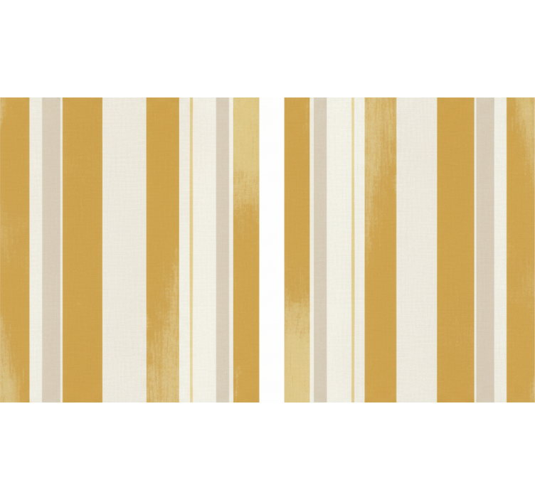 Wallpaper vertically striped fine decor yellow stripes - TenStickers