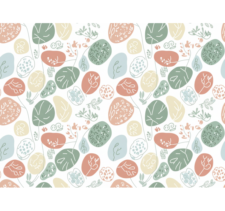 Animal printed soft wallpaper for children's room - TenStickers