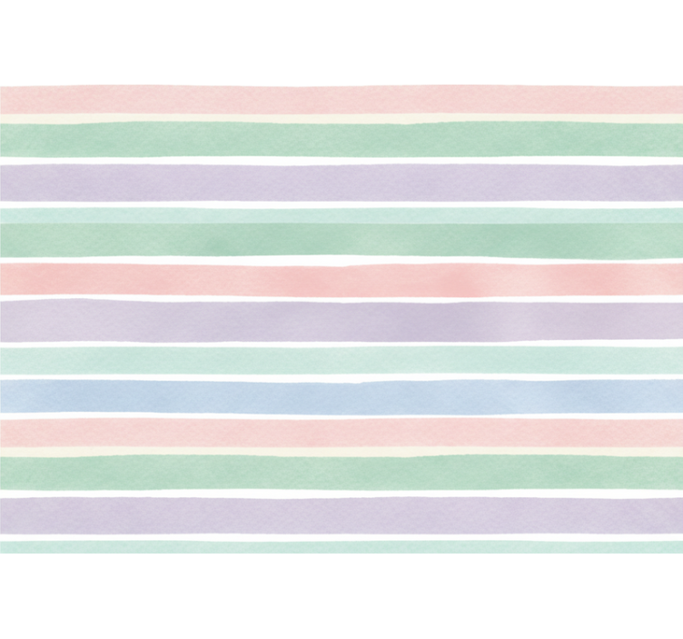 Wallpaper childrens room soft color stripes - TenStickers
