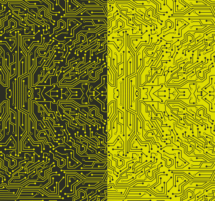 Abstract wallpaper metro lines - TenStickers