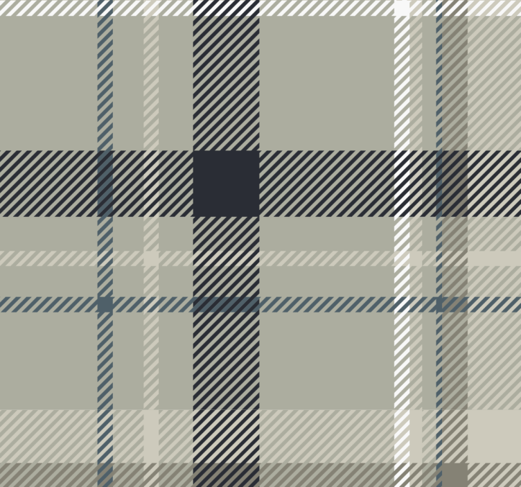 Urban green tartan textured wallpaper - TenStickers