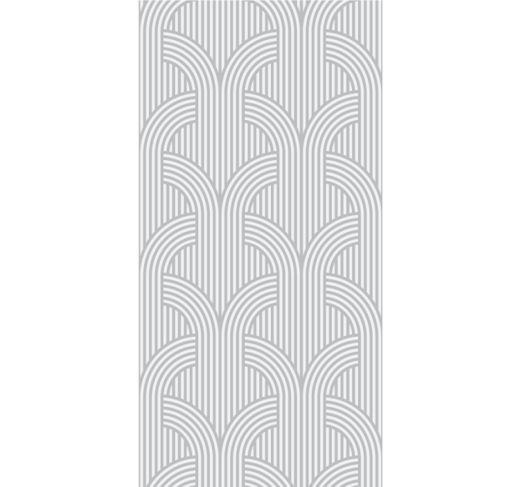 Arching Lines Pattern wallpaper geometric - TenStickers