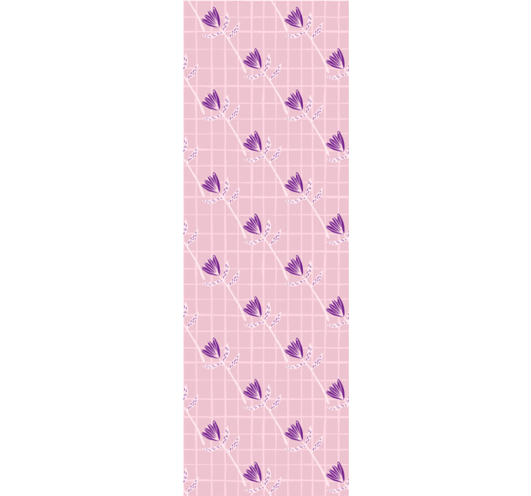 Geometric Floral Pattern wallpaper geometric - TenStickers
