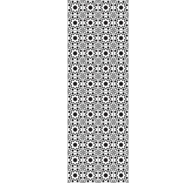 Geometric Tile Ensemble tile effect wallpaper - TenStickers