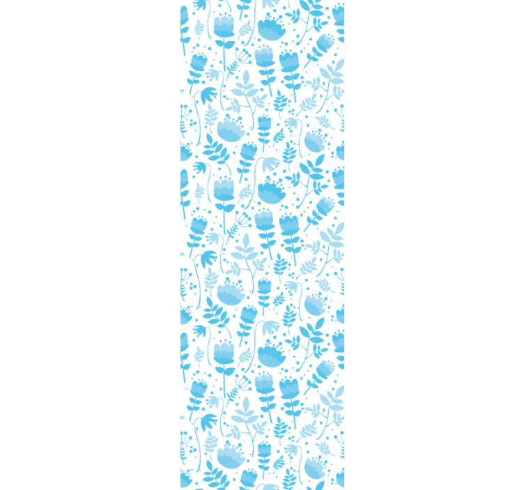 Floral Silhouette Patterns flowers wallpaper - TenStickers