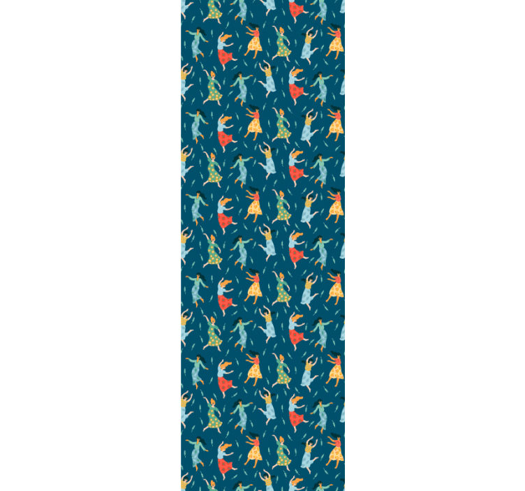 Dancing Women Pattern custom wallpaper - TenStickers