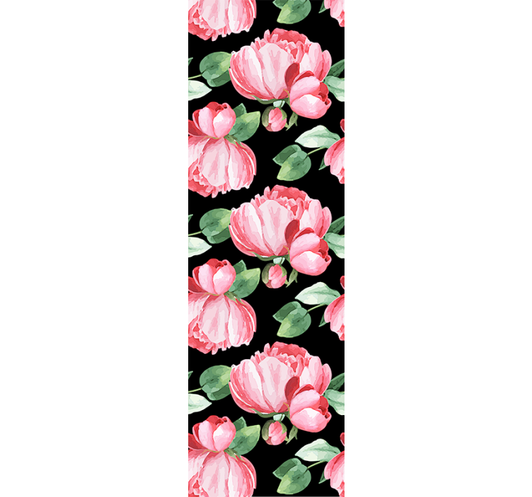 Blooming Peonies flowers wallpaper - TenStickers