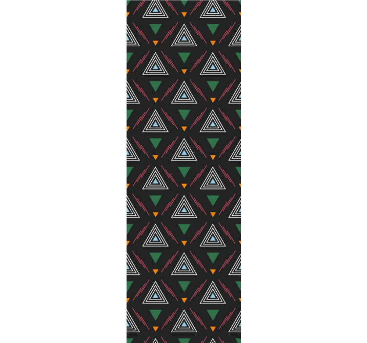 Geometric Triad Harmony wallpaper geometric - TenStickers