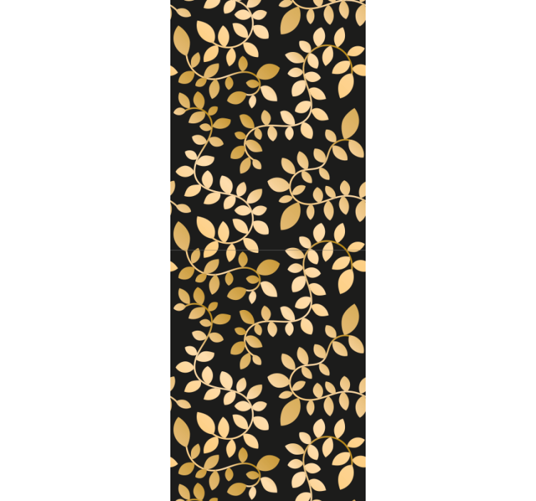 Leafy Elegance leaves wallpaper - TenStickers