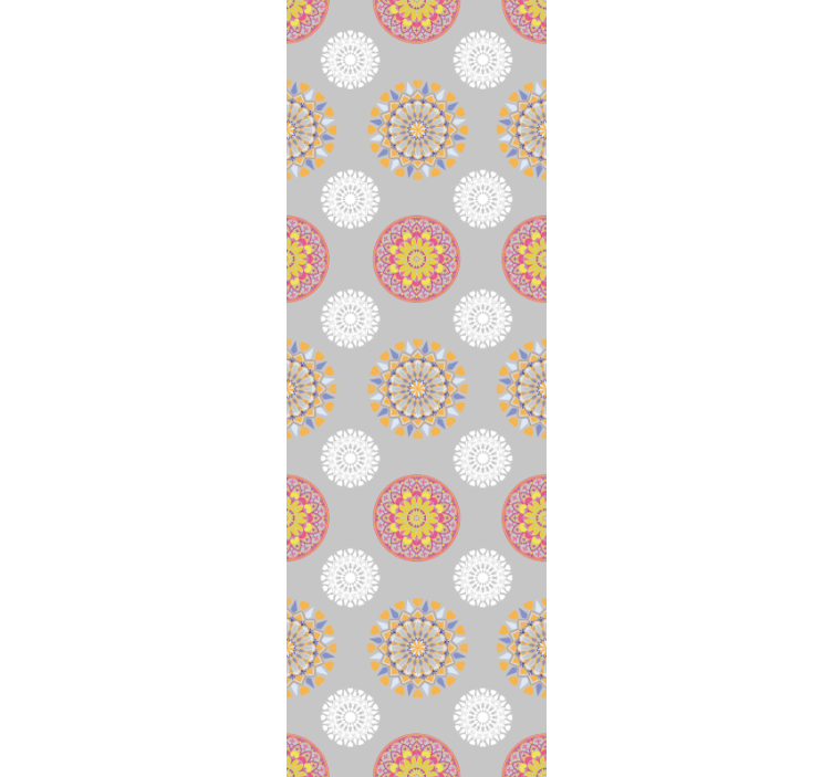 Geometric Medallions living area wallpaper - TenStickers