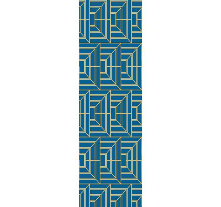 Angular Maze wallpaper geometric - TenStickers