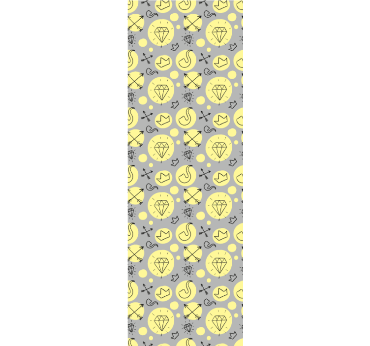 Doodle Symbols Blend art wallpaper - TenStickers