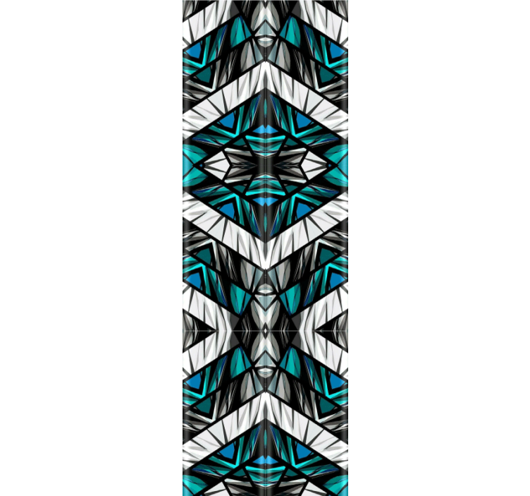 Kaleidoscopic Symmetry wallpaper geometric - TenStickers