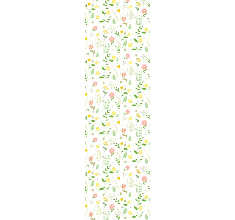 Floral Springtime flowers wallpaper - TenStickers