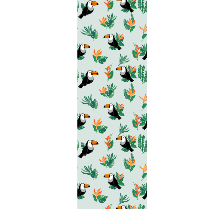 Tropical Toucans Design animals wallpaper - TenStickers