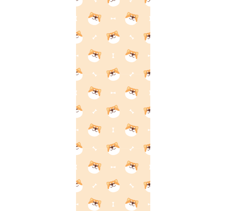 Feline Fun Pattern cats wallpaper - TenStickers