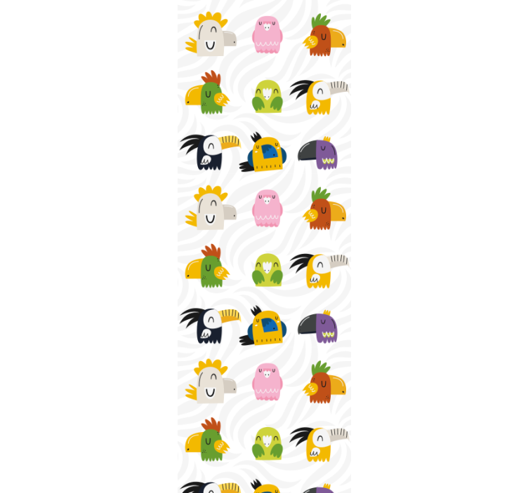 Cheerful Monster Mural wallpaper childrens room - TenStickers