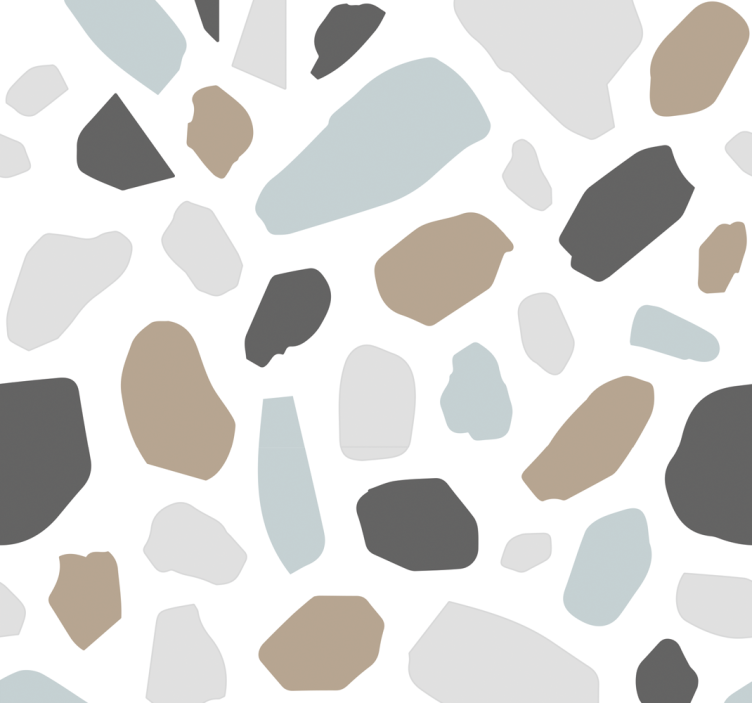 Gray terrazo stone effect wallpaper - TenStickers
