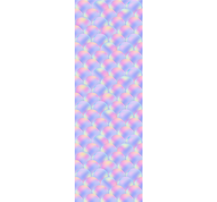 Iridescent Scales polka dots wallpaper - TenStickers