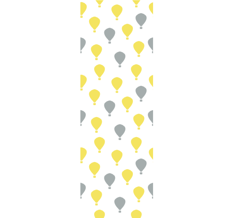 Hot Air Balloon Pattern wallpaper childrens room - TenStickers