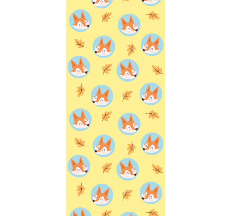 Autumn Fox Theme animals wallpaper - TenStickers