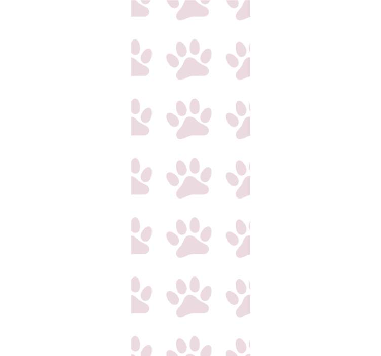 Paw Pattern Background nursery room wallpaper - TenStickers