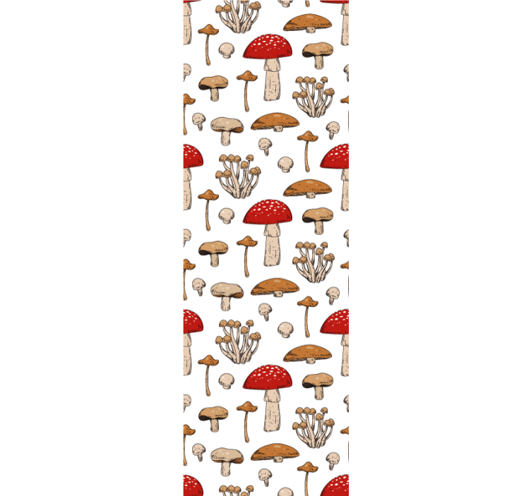 Mushroom Variety animals wallpaper - TenStickers