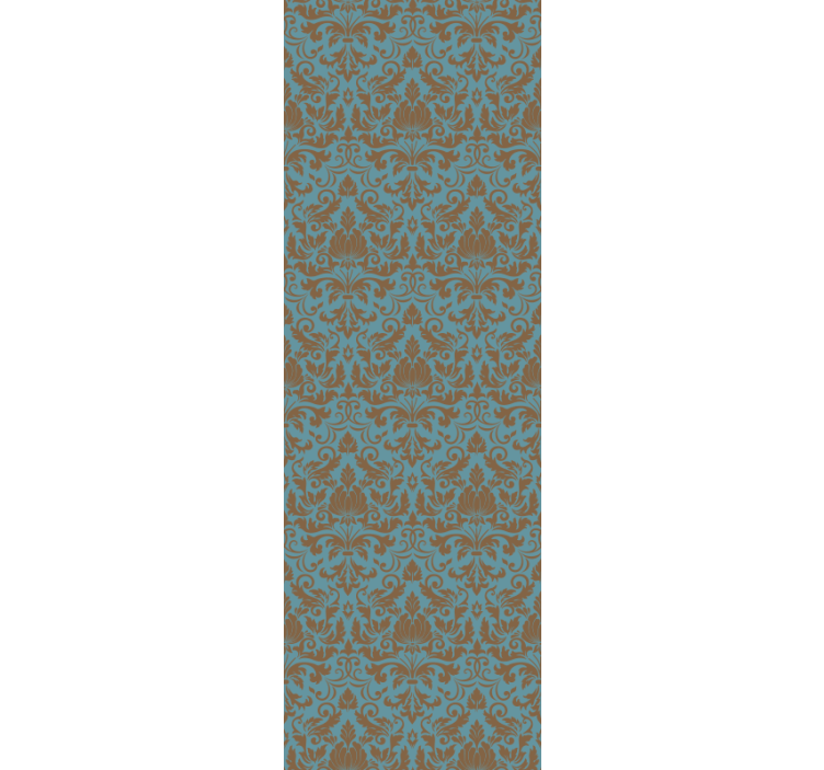 Ornate Foliage Motifs tile effect wallpaper - TenStickers