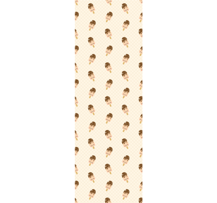 Adorable Ice Cream Cones nursery room wallpaper - TenStickers