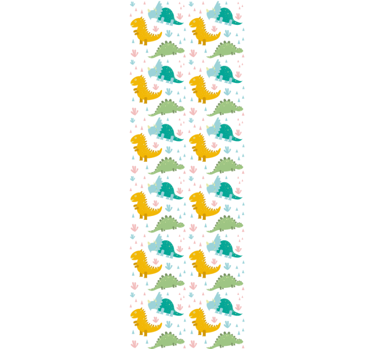 Dinosaur Parade dinosaurs wallpaper - TenStickers