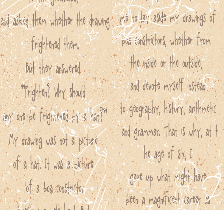 Alphabet Script Children's Room lettering wallpaper - TenStickers