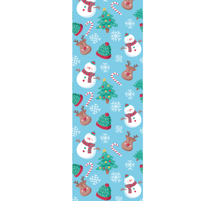 Festive Season Pattern holiday christmas wallpaper - TenStickers