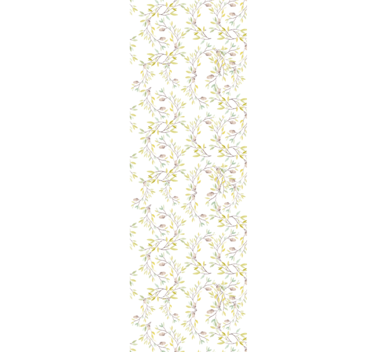 Botanical Branch Motif floral wallpaper - TenStickers