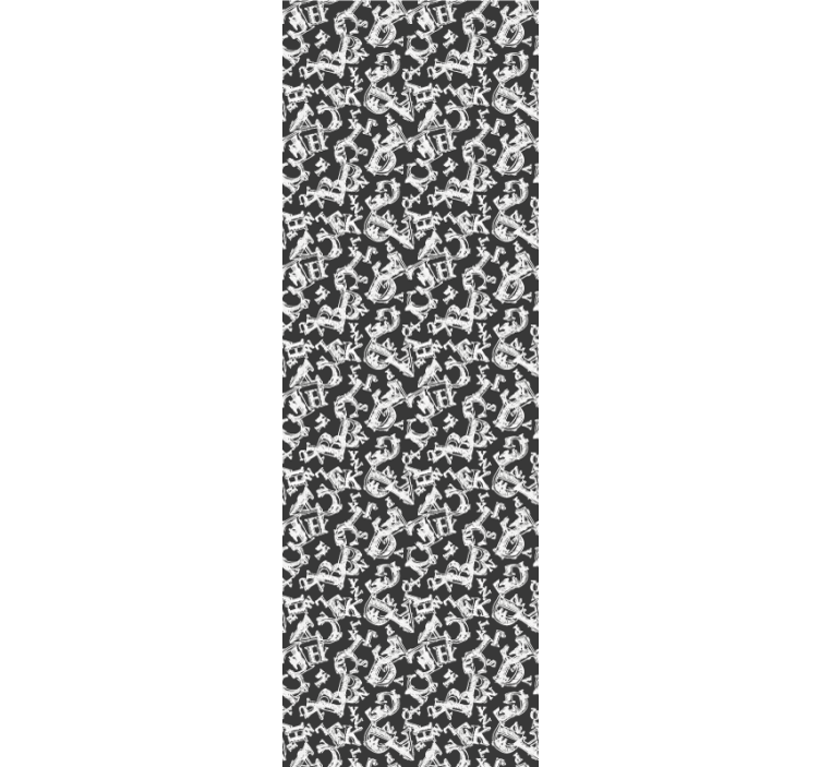 Ornate Anchor Repeats ornamental wallpaper - TenStickers