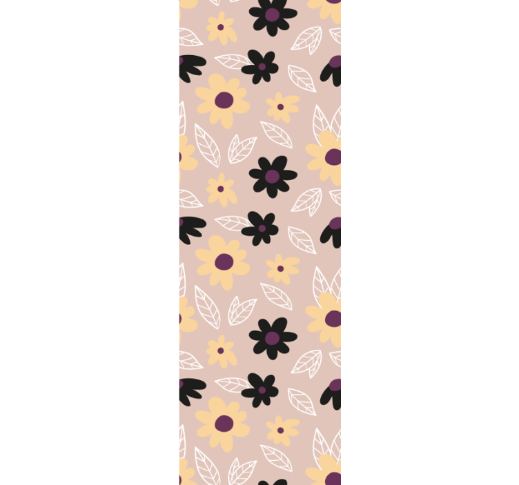 Floral Simplistic Motif floral wallpaper - TenStickers
